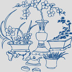 青花瓷花纹