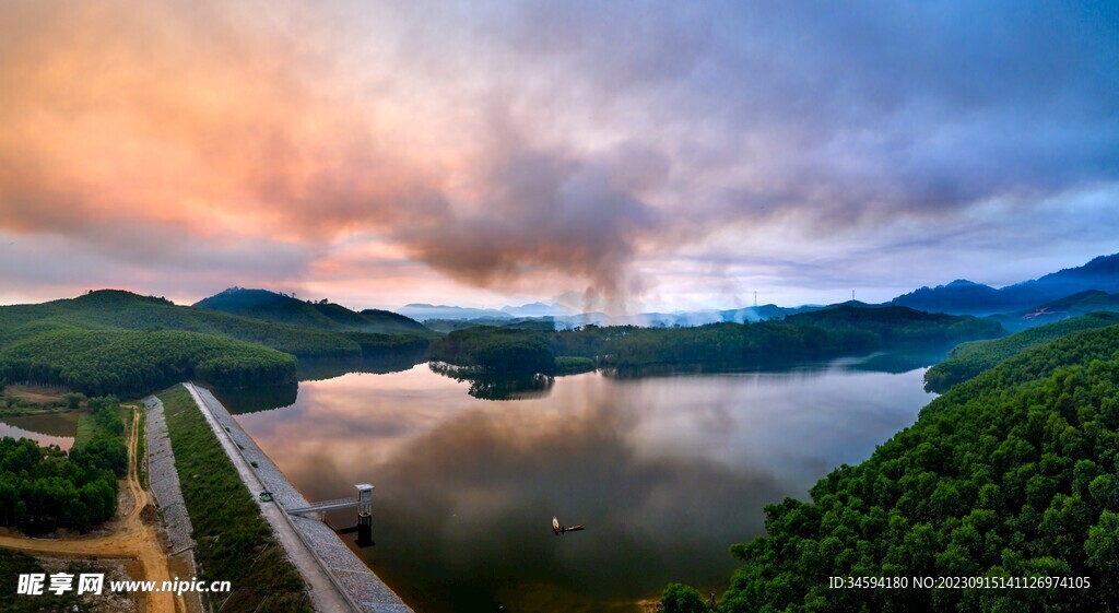 湖美景