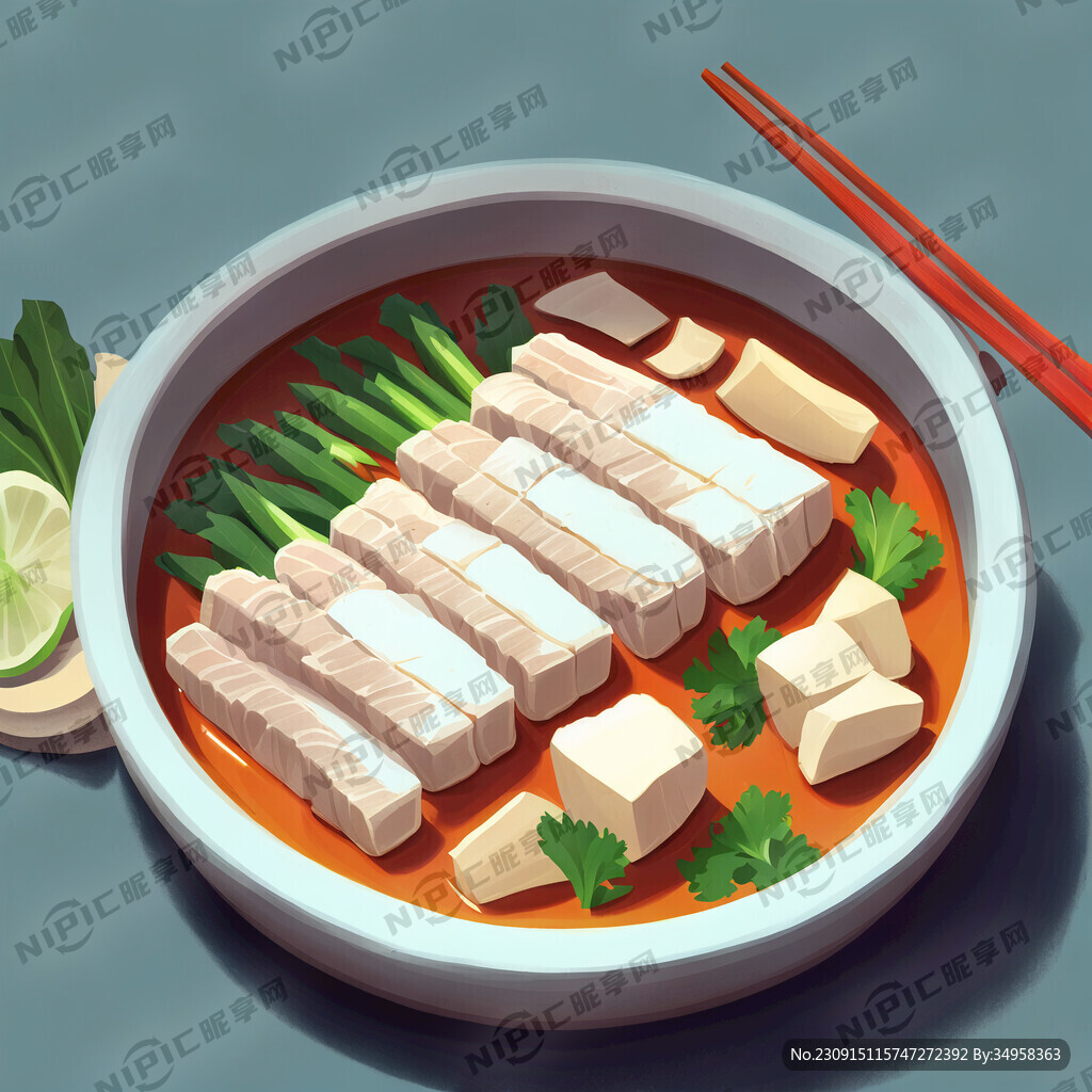 鱼片羊肉火锅的图片