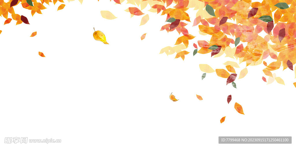 秋天树叶装饰背景