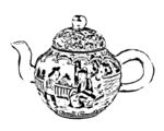 茶壶线描