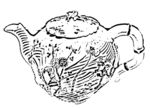 茶壶线描