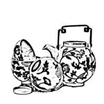 茶壶线描