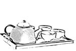 茶壶线描