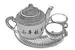茶壶线描