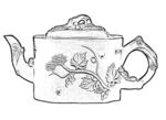 茶壶线描