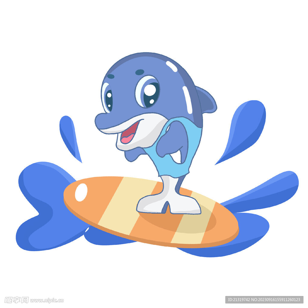 海豚插画