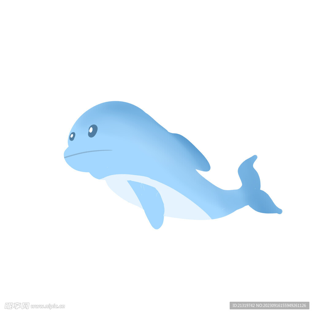 海豚简约插画
