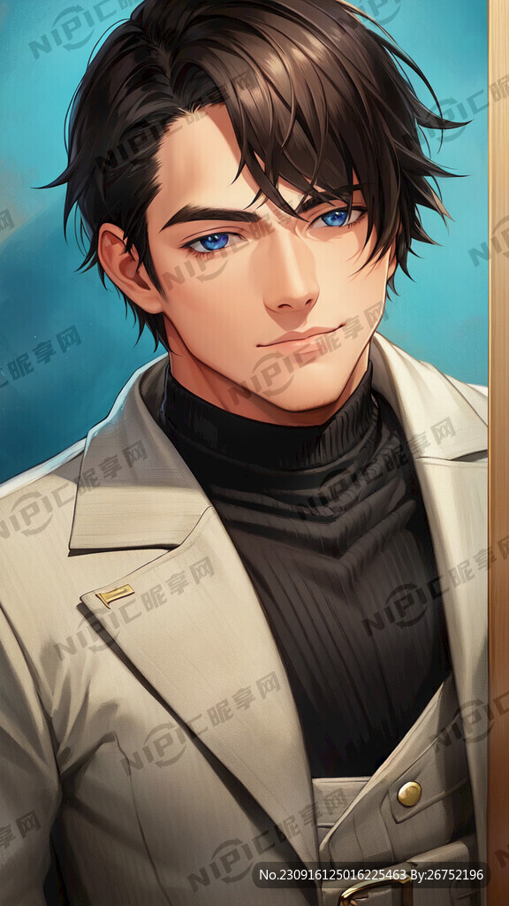 小眼睛短发男生