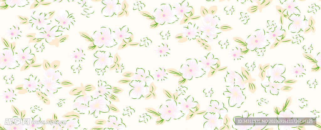 粉色小碎花
