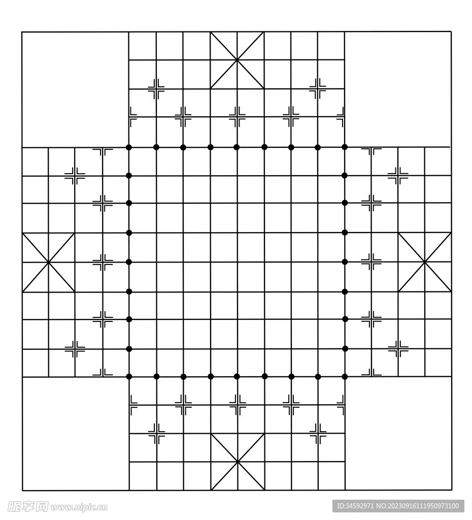 象棋盘格