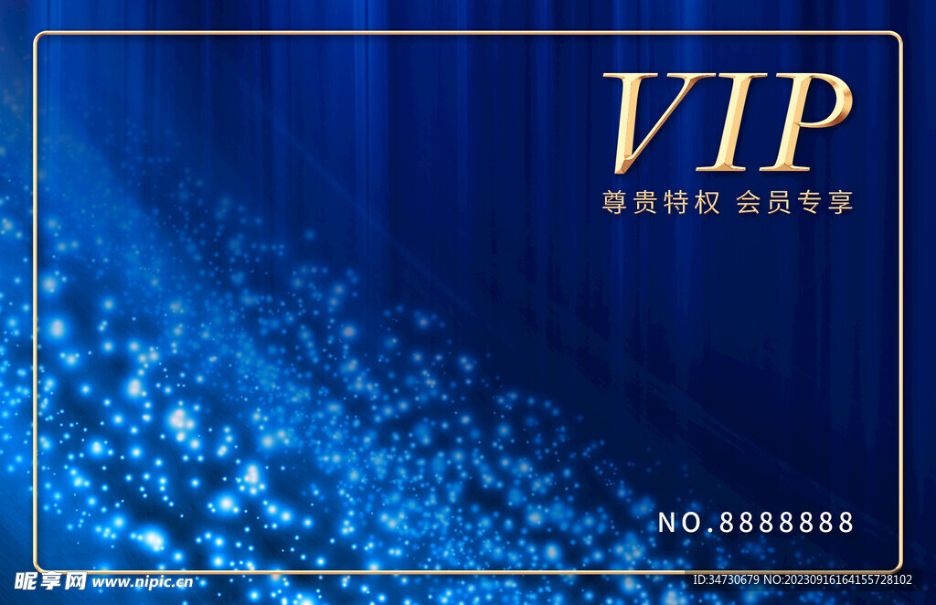 蓝色VIP卡