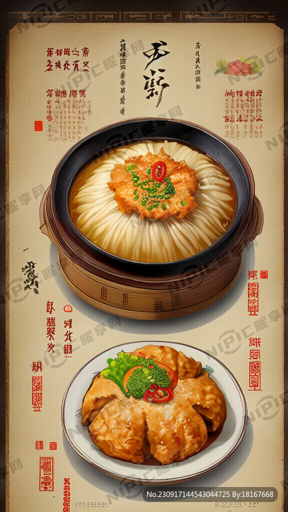 美食长图