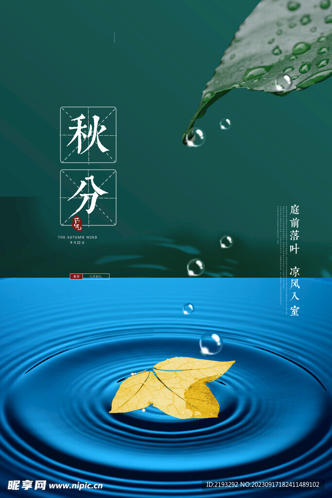 秋分节气海报