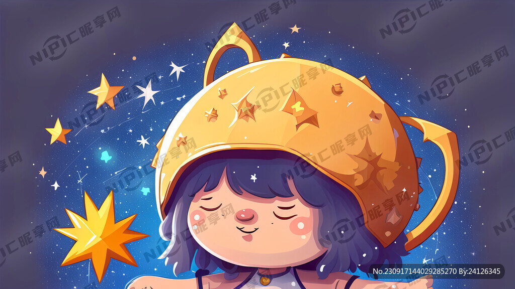 卡通风格星座