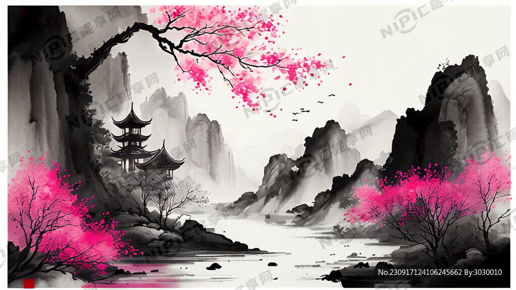 游戏梦幻唯美新中式风景 超高清
