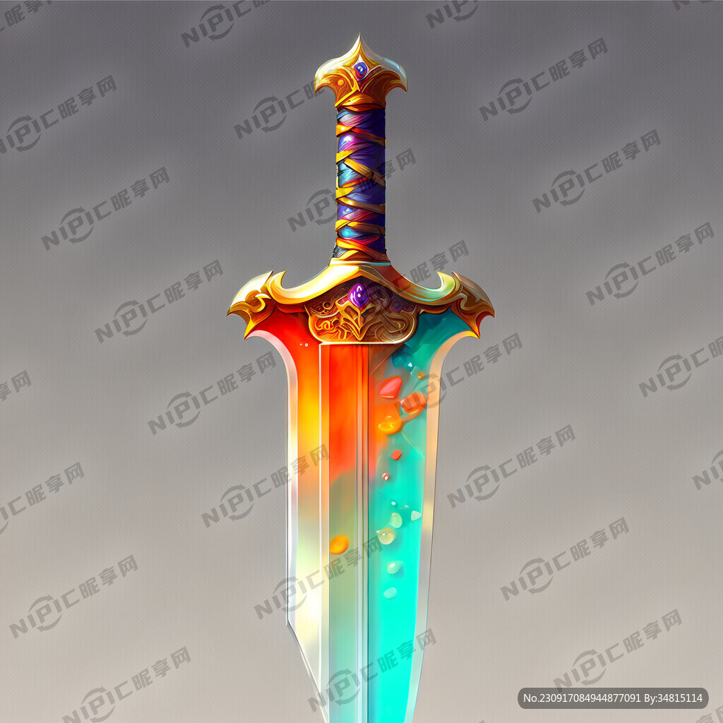 刀剑 透明感 颜色鲜艳 可爱