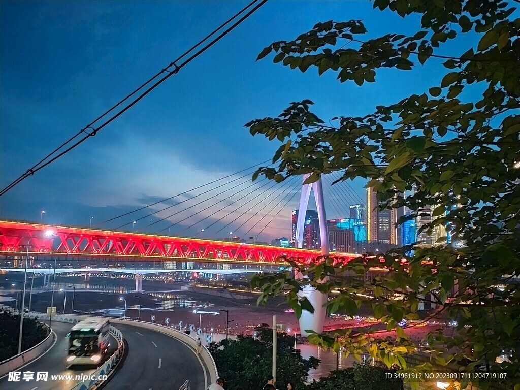 重庆城市夜景桥