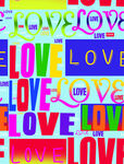 字线印花LOVE 