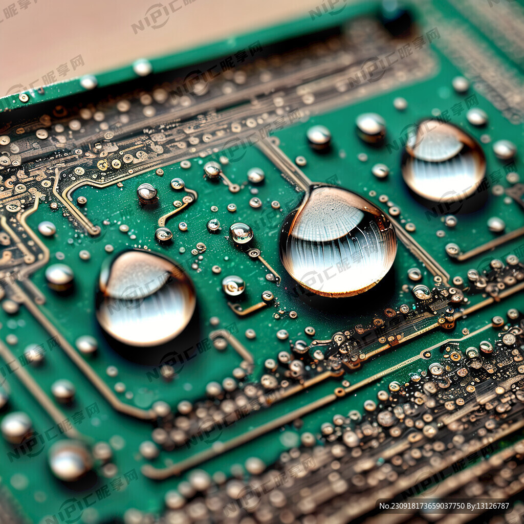线路板防潮图片要有水珠