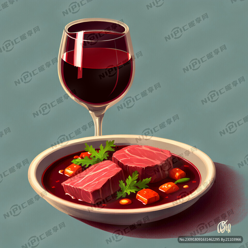 红酒烩牛肉
