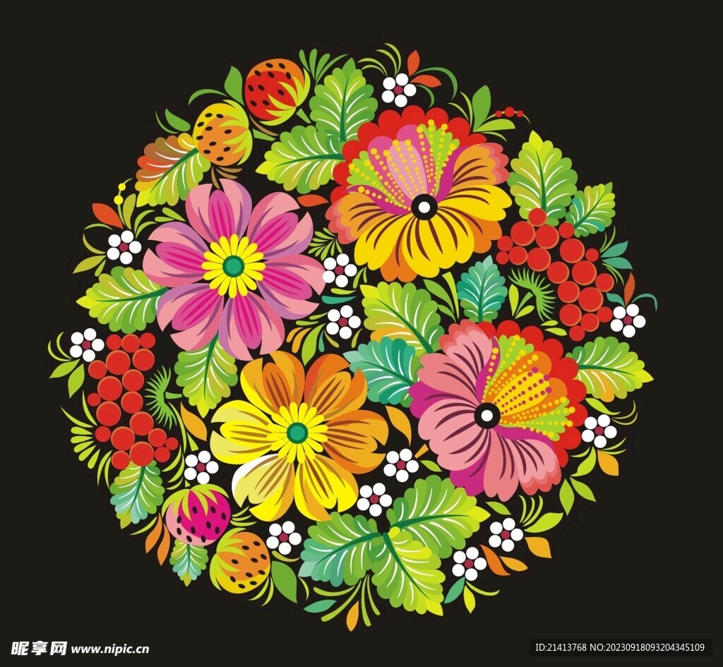 传统花纹底纹