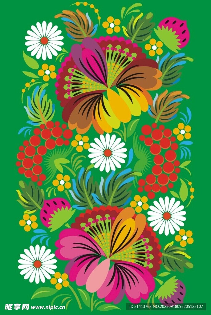 传统花纹底纹