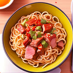 大碗面条肉丁面