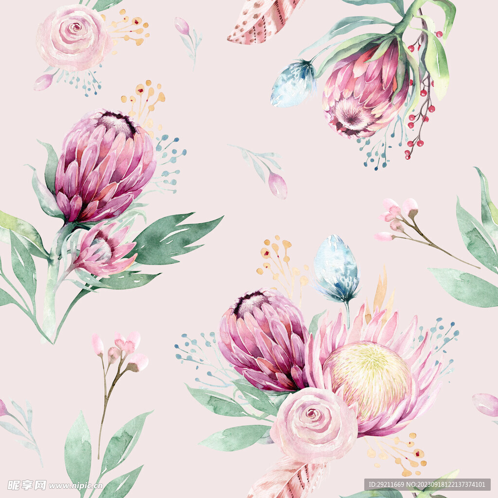 手绘花