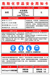 危险化学品安全周知卡