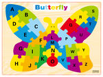 拼图 蝴蝶 26字母