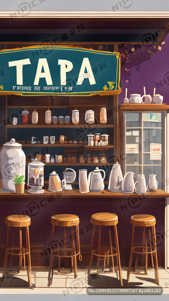 奶茶店开业画报