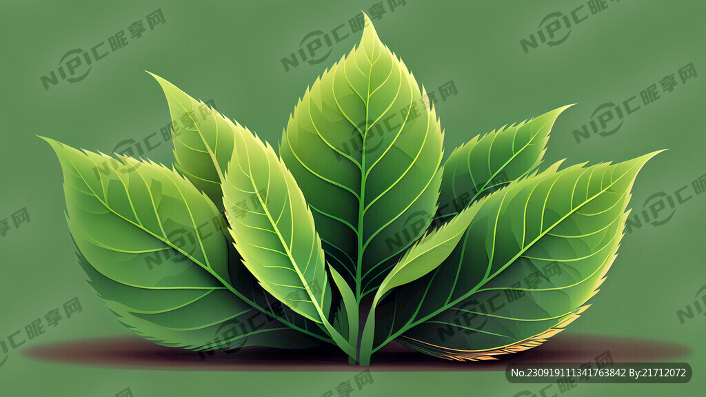 茶叶绿色渐变伊朗风格