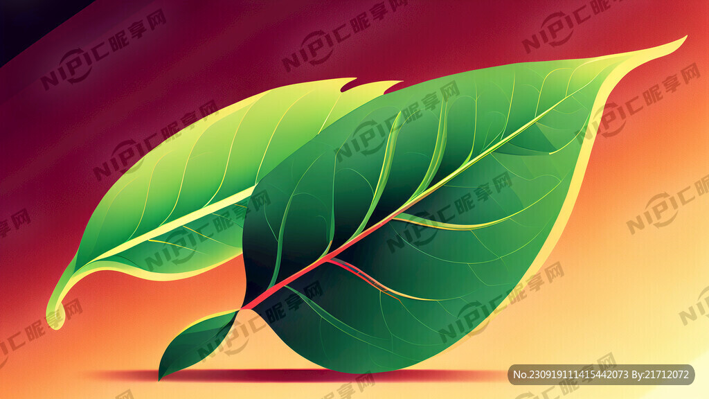 茶叶绿色渐变伊朗风格