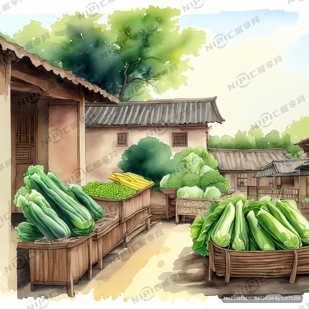 晴空万里 朴实的中国老农民