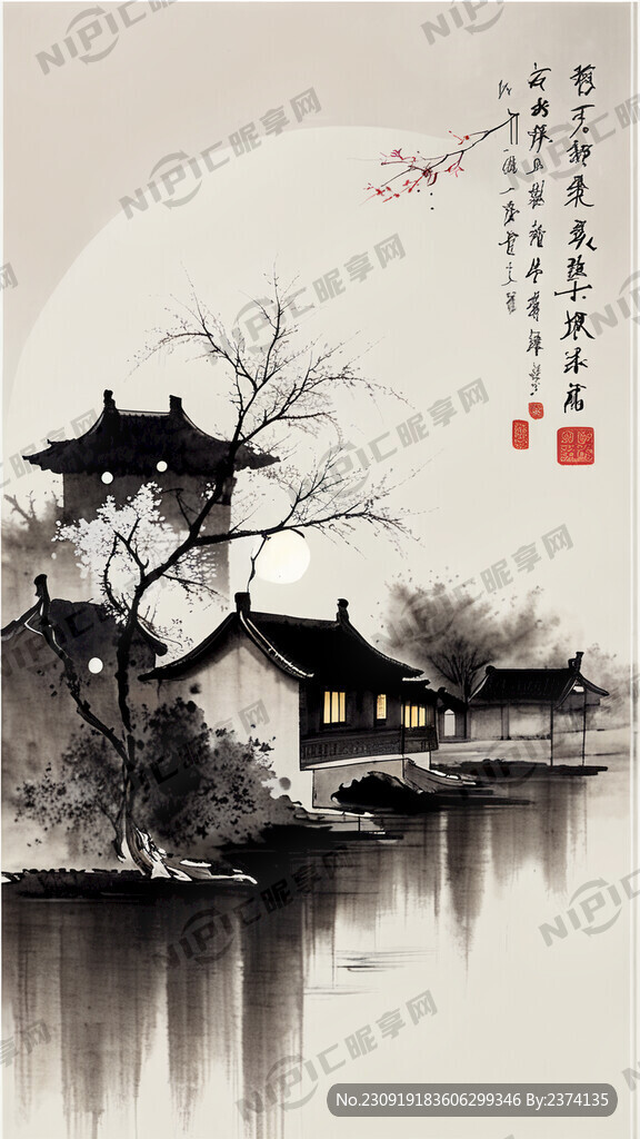 清明上河图 中秋节 月亮
