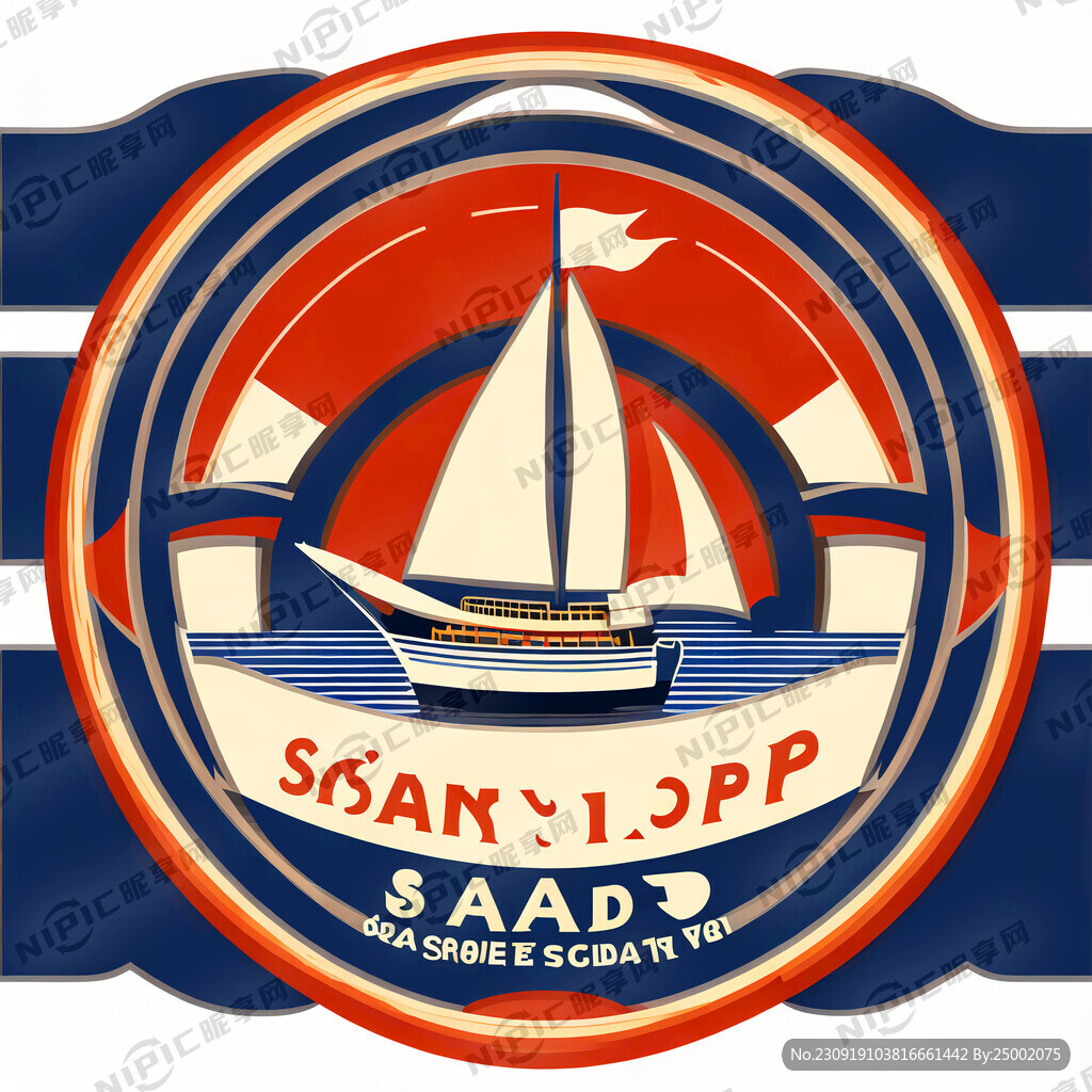 体育节商标带有船的元素