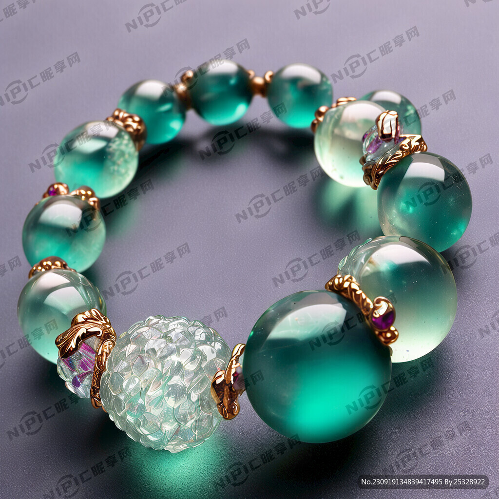 晶莹剔透的手串