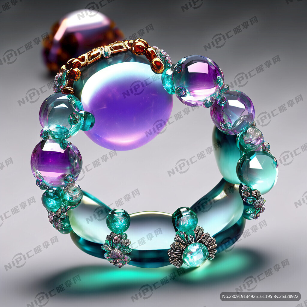 晶莹剔透的手串