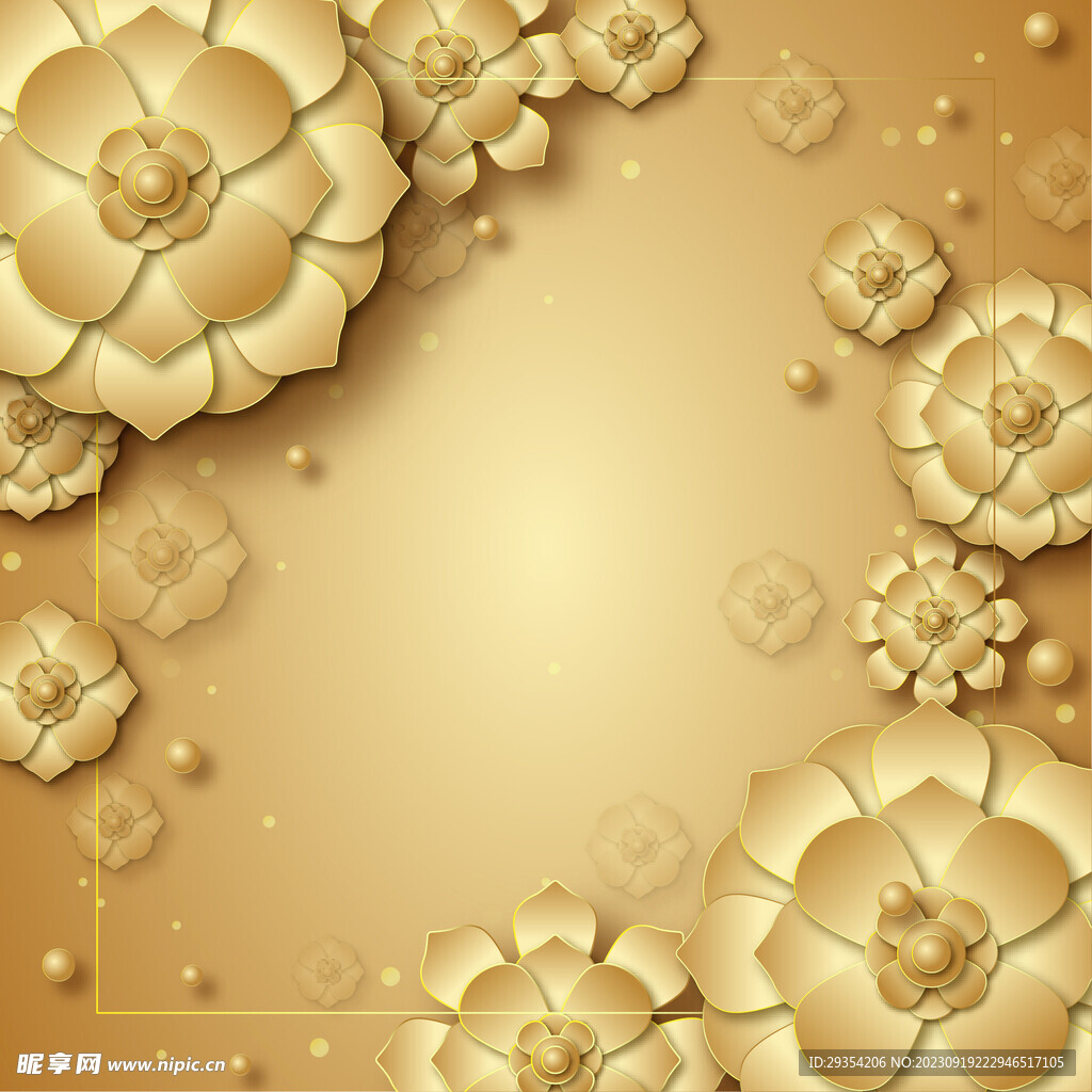 金色花背景