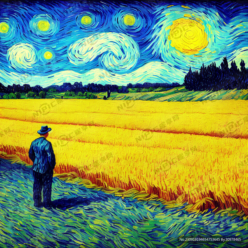 画一个梵高