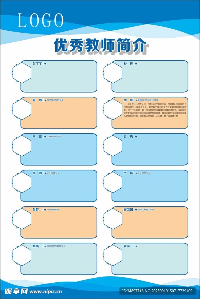 学校优秀教师简介