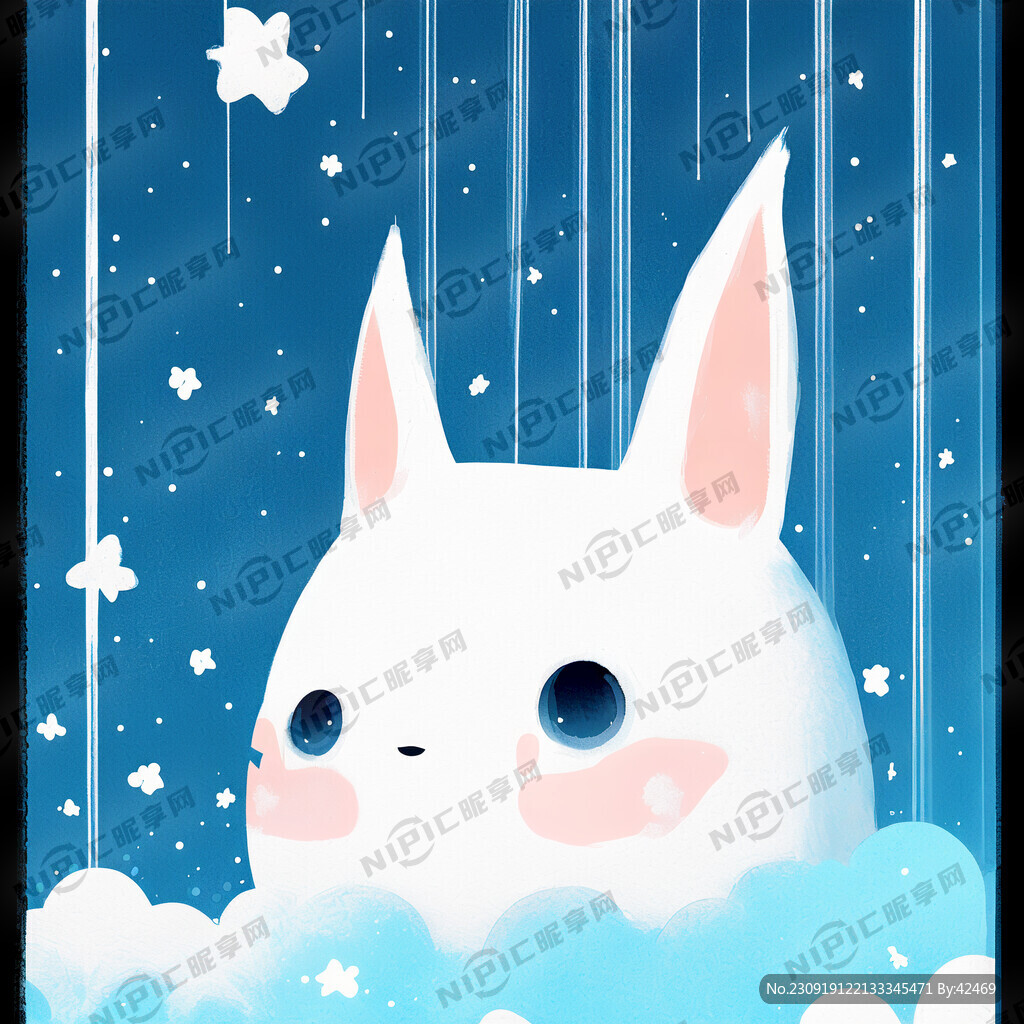 白色横线段 浅蓝色底
