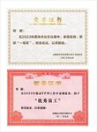 荣誉证书红色奖状
