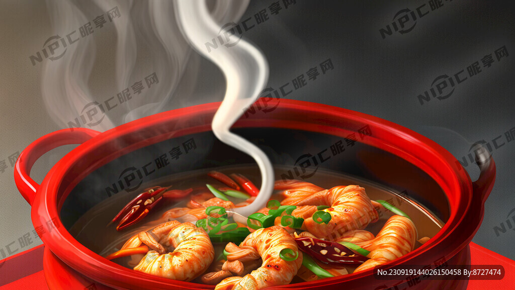 麻辣香锅 红色的碗
