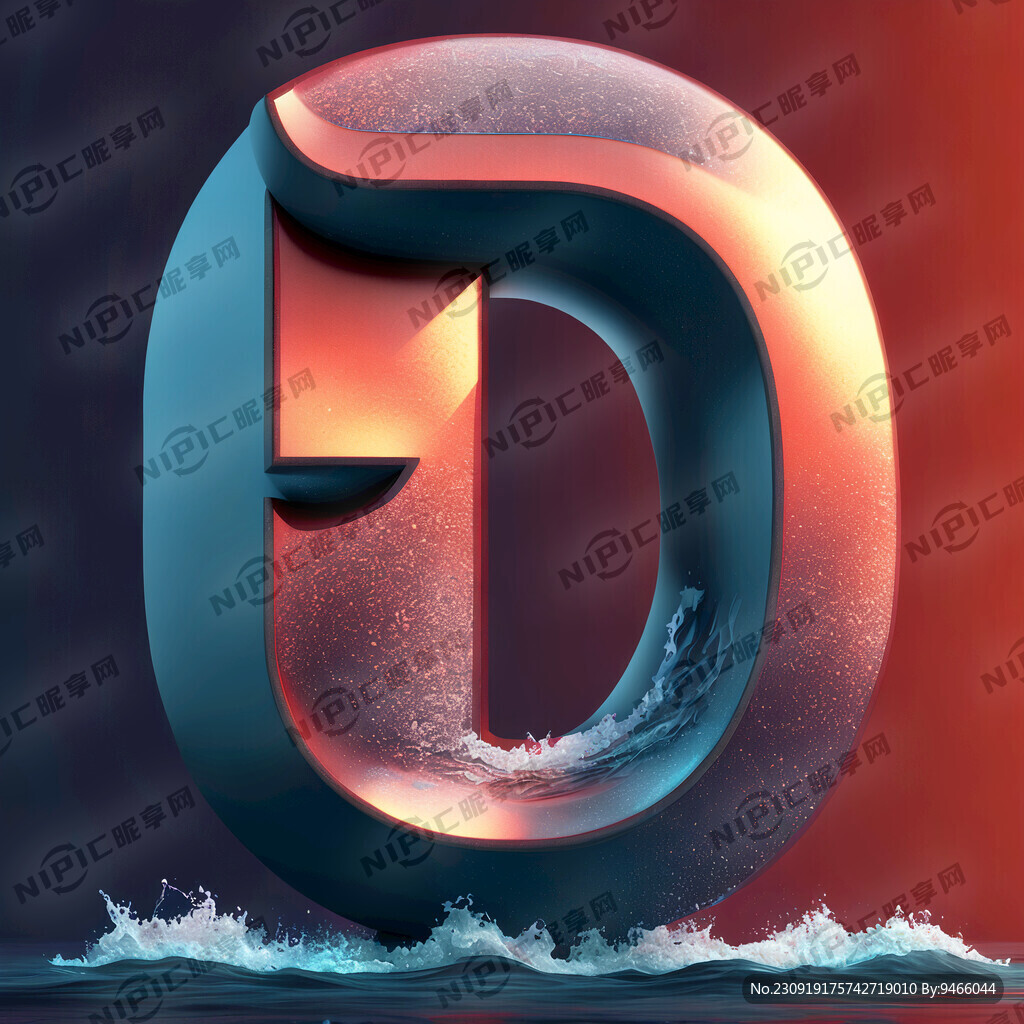 5 数字 立体 融合海