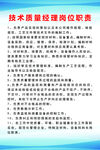 技术质量经理岗位职责公示牌