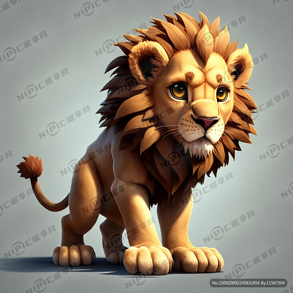 小狮子全身标识