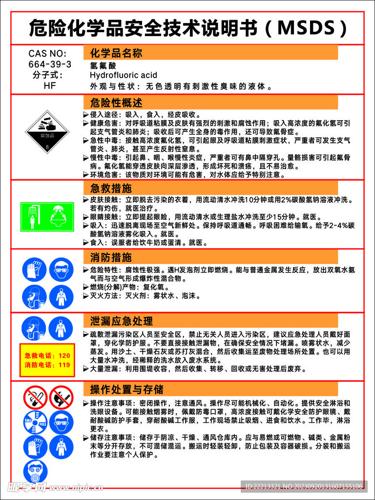 氢氟酸 MSDS 安全技术说明