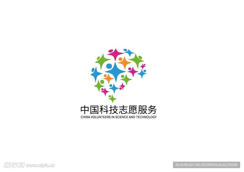 中国科技志愿服务 标志logo